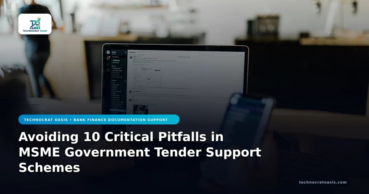 Avoiding 10 Critical Pitfalls in MSME Government Tender Support Schemes
