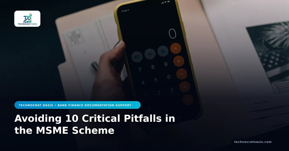 Avoiding 10 Critical Pitfalls in the MSME Scheme