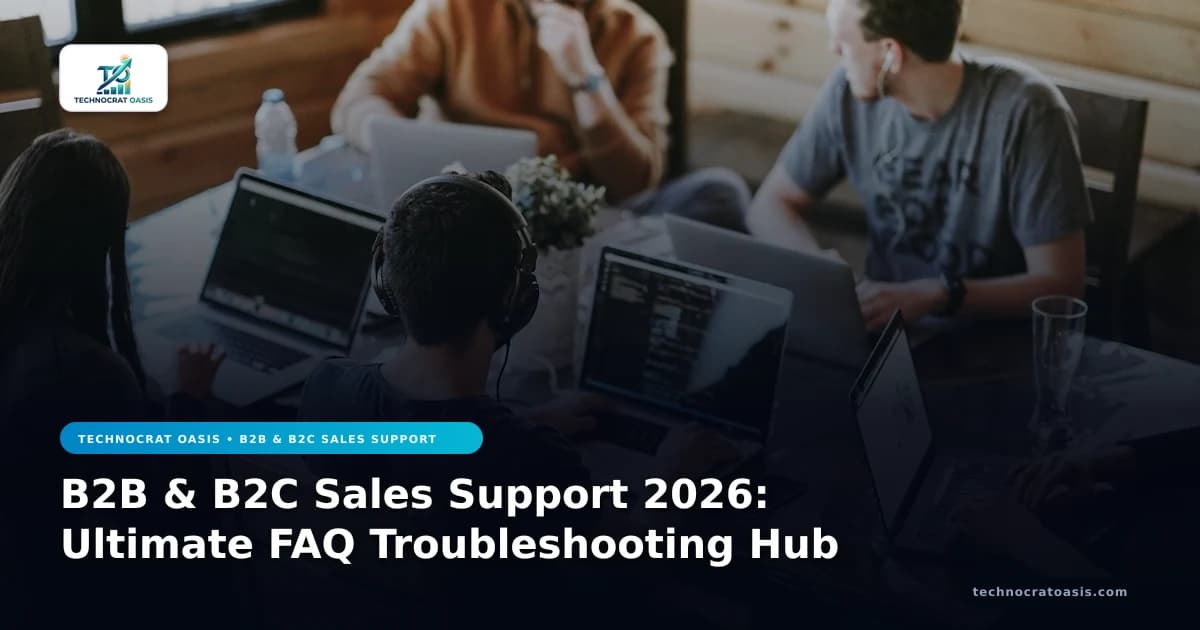 B2B & B2C Sales Support 2026: Ultimate FAQ Troubleshooting Hub
