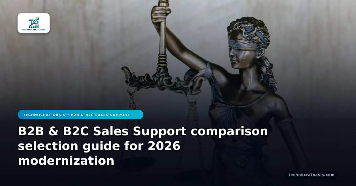 B2B & B2C Sales Support comparison selection guide for 2026 modernization