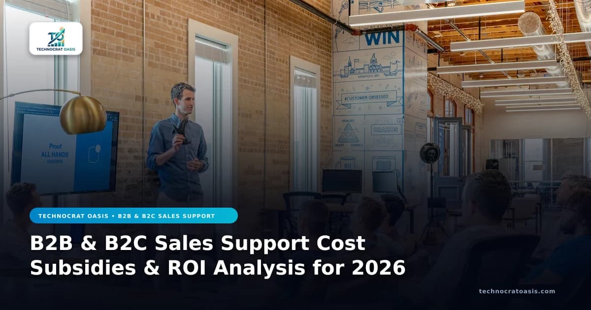 B2B & B2C Sales Support Cost Subsidies & ROI Analysis for 2026