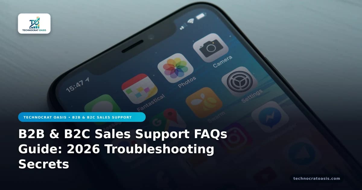 B2B & B2C Sales Support FAQs Guide: 2026 Troubleshooting Secrets