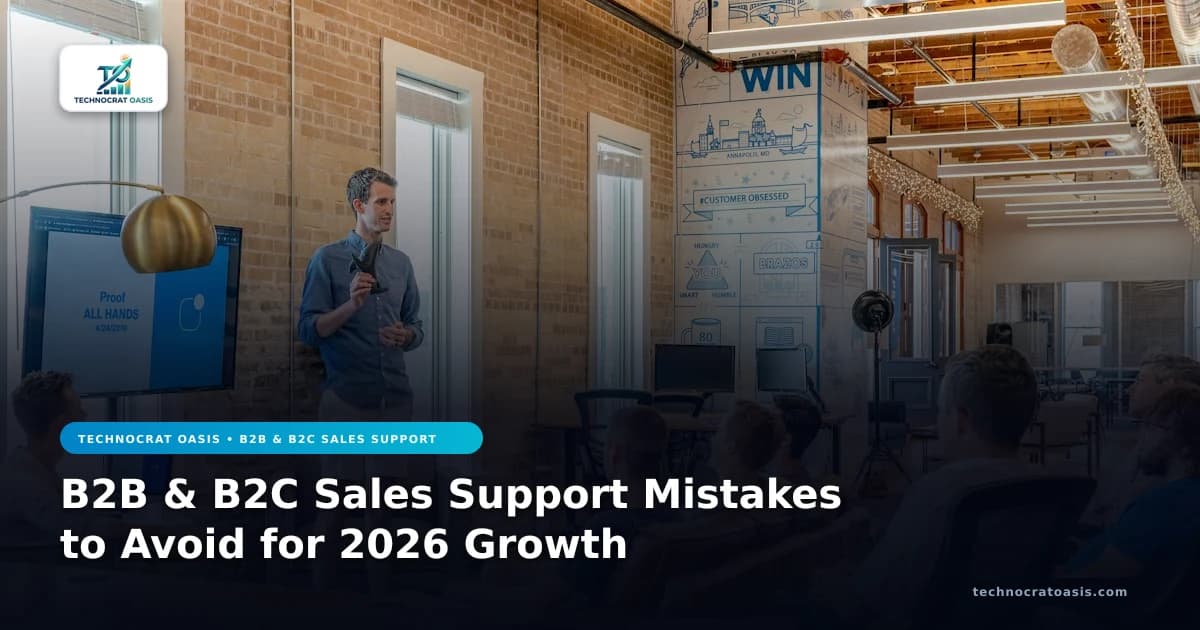 B2B & B2C Sales Support Mistakes to Avoid for 2026 Growth