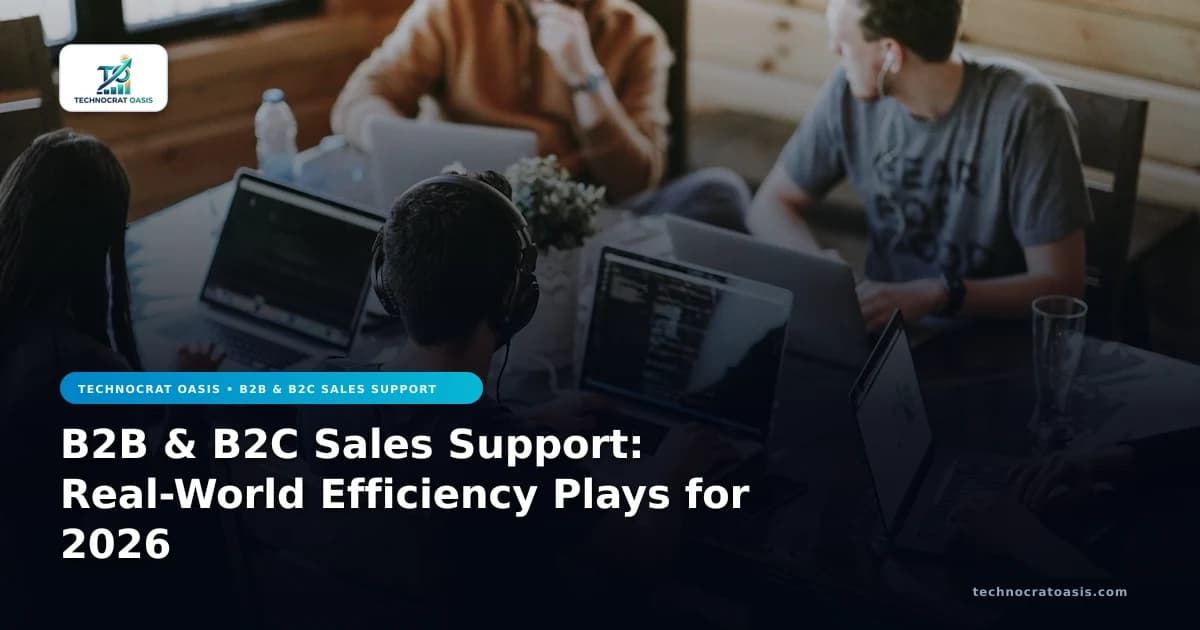 B2B & B2C Sales Support: Real-World Efficiency Plays for 2026