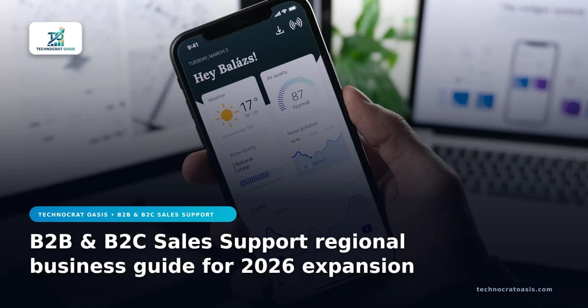 B2B & B2C Sales Support regional business guide for 2026 expansion