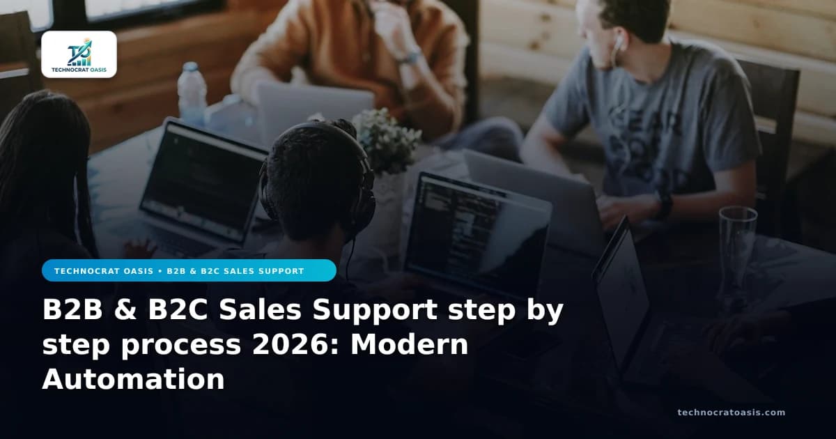 B2B & B2C Sales Support step by step process 2026: Modern Automation