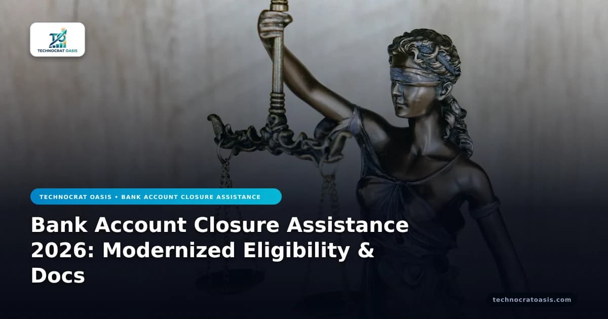 Bank Account Closure Assistance 2026: Modernized Eligibility & Docs