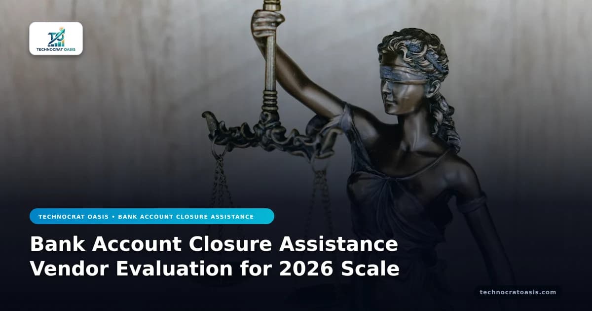 Bank Account Closure Assistance Vendor Evaluation for 2026 Scale