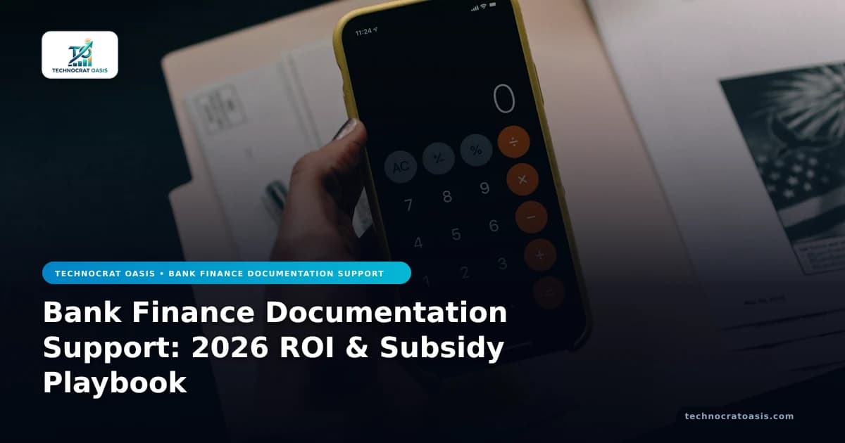 Bank Finance Documentation Support: 2026 ROI & Subsidy Playbook
