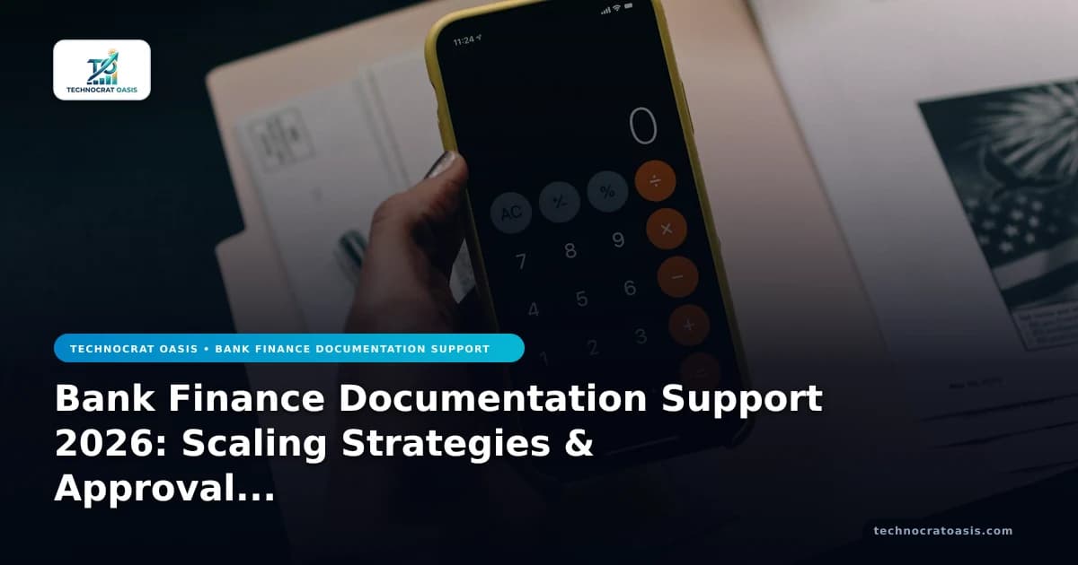 Bank Finance Documentation Support 2026: Scaling Strategies & Approval Blueprint
