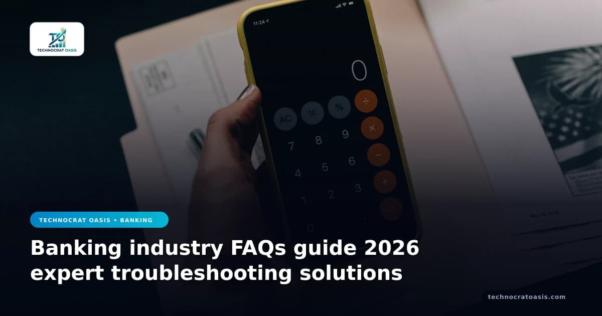 Banking industry FAQs guide 2026 expert troubleshooting solutions