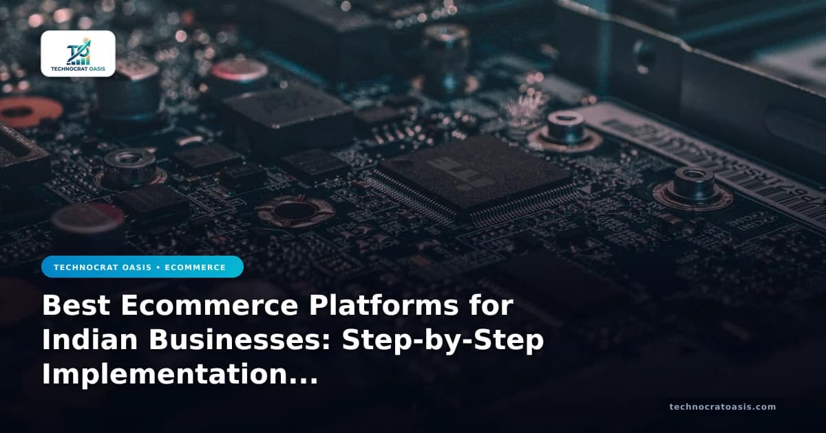 Best Ecommerce Platforms for Indian Businesses: Step-by-Step Implementation & Document Checklist