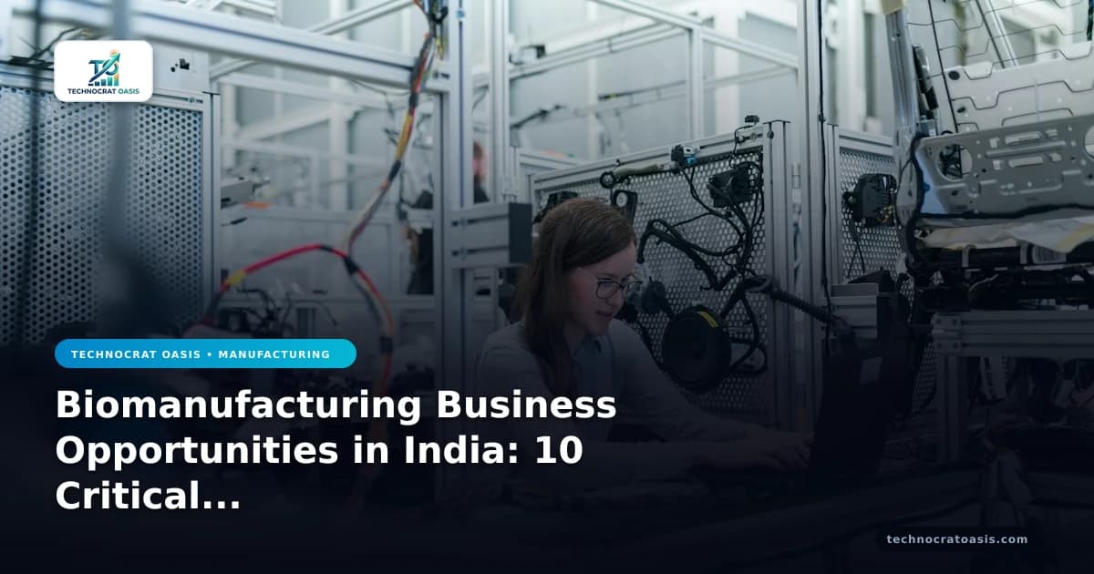 Biomanufacturing Business Opportunities in India: 10 Critical Pitfalls
