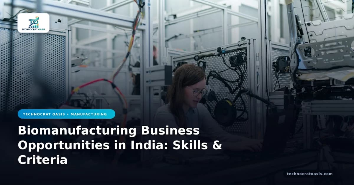Biomanufacturing Business Opportunities in India: Skills & Criteria