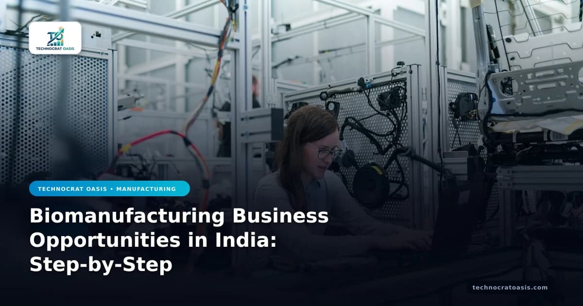 Biomanufacturing Business Opportunities in India: Step-by-Step