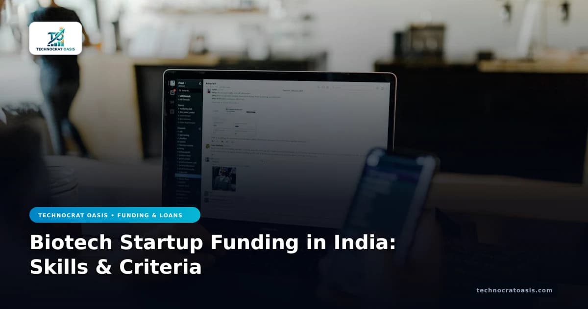 Biotech Startup Funding in India: Skills & Criteria