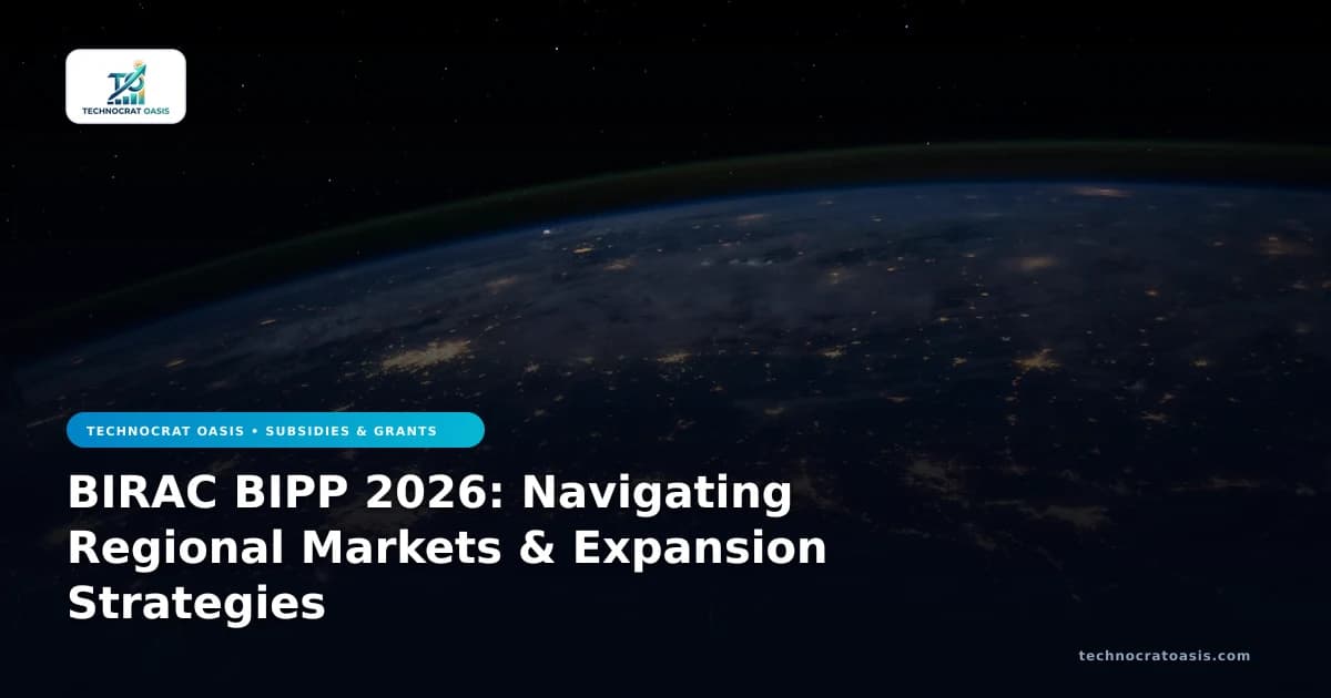 BIRAC BIPP 2026: Navigating Regional Markets & Expansion Strategies