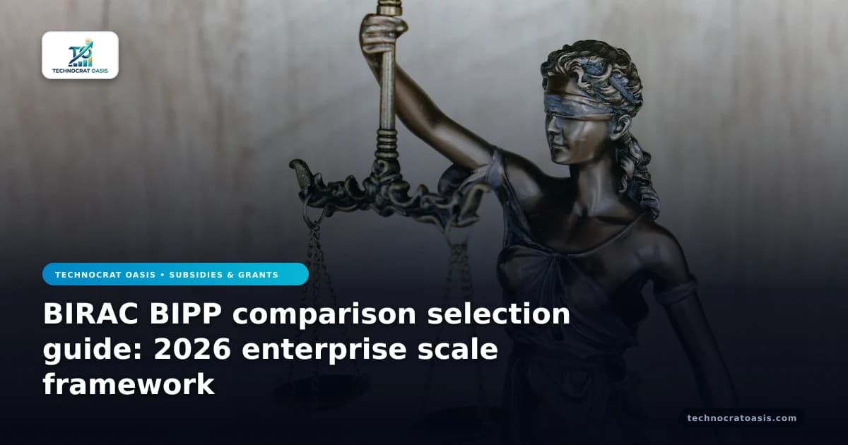 BIRAC BIPP comparison selection guide: 2026 enterprise scale framework