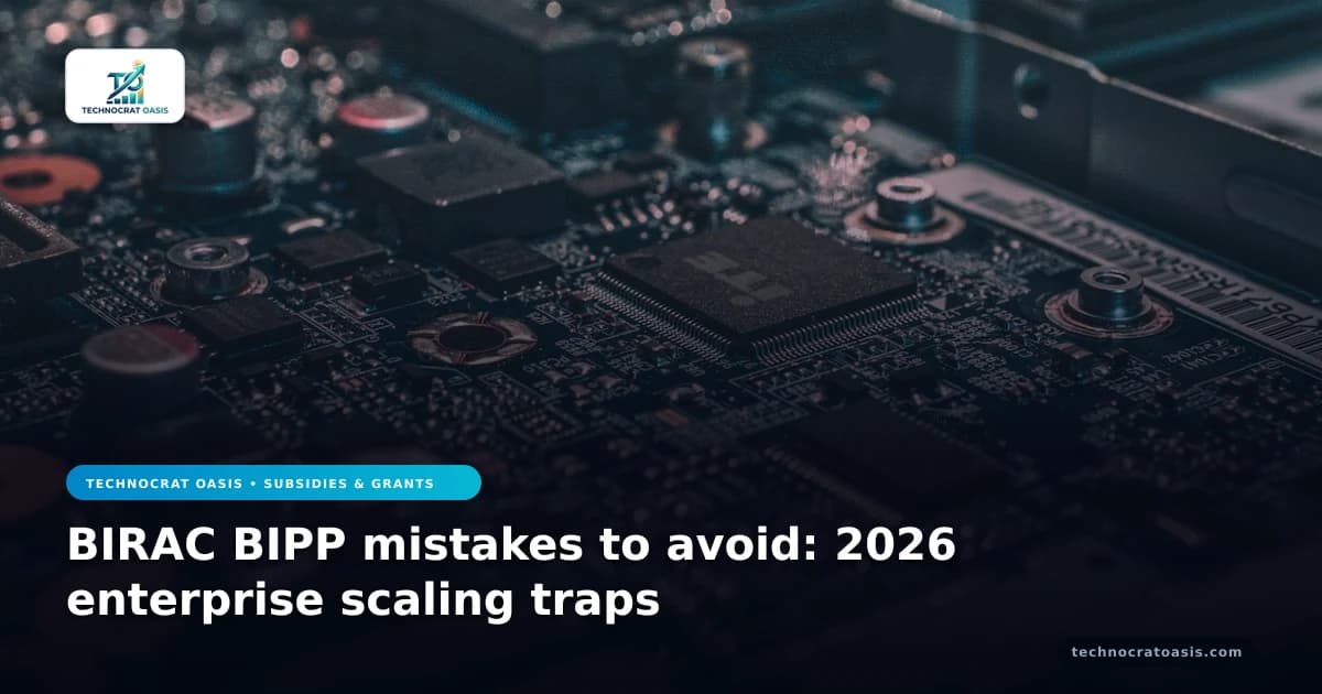 BIRAC BIPP mistakes to avoid: 2026 enterprise scaling traps