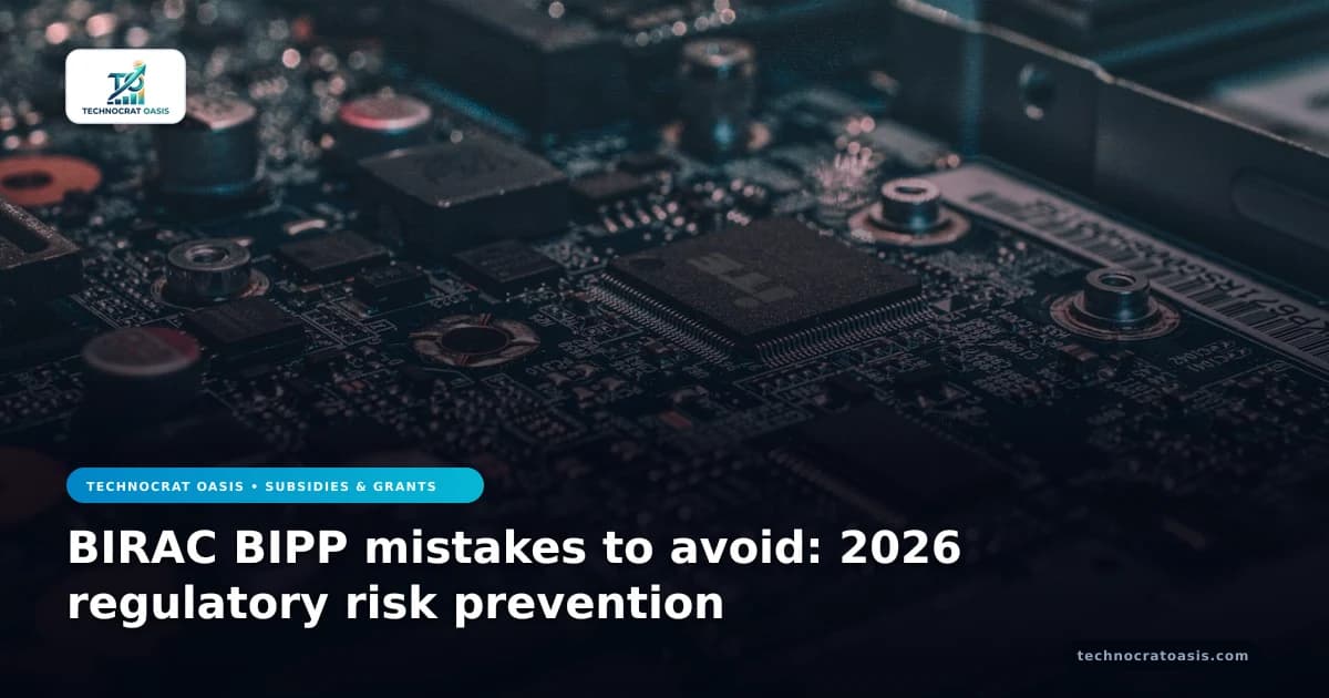 BIRAC BIPP mistakes to avoid: 2026 regulatory risk prevention