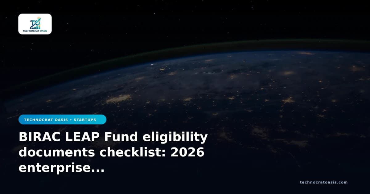 BIRAC LEAP Fund eligibility documents checklist: 2026 enterprise scaling blueprint