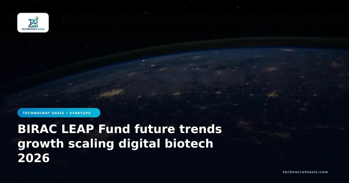 BIRAC LEAP Fund future trends growth scaling digital biotech 2026
