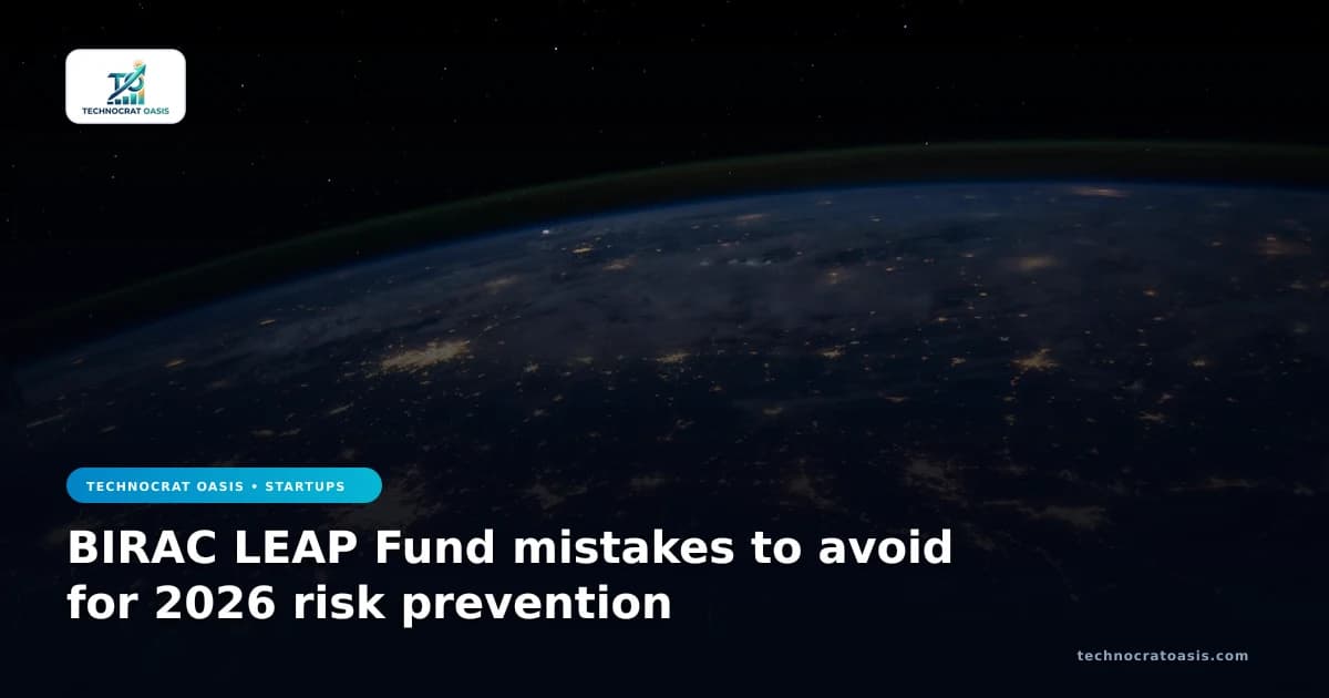 BIRAC LEAP Fund mistakes to avoid for 2026 risk prevention