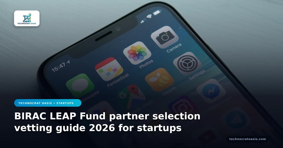 BIRAC LEAP Fund partner selection vetting guide 2026 for startups