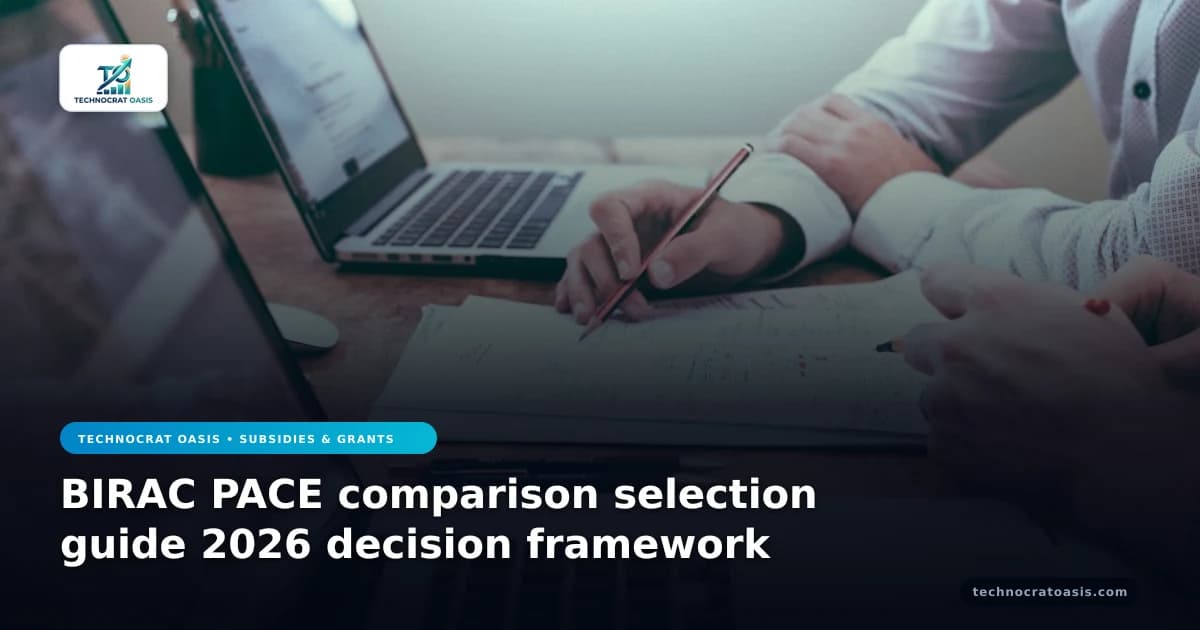 BIRAC PACE comparison selection guide 2026 decision framework
