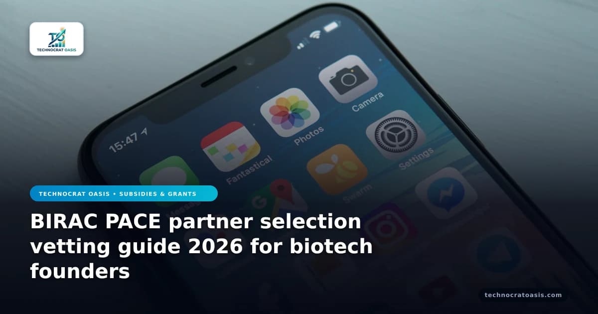 BIRAC PACE partner selection vetting guide 2026 for biotech founders
