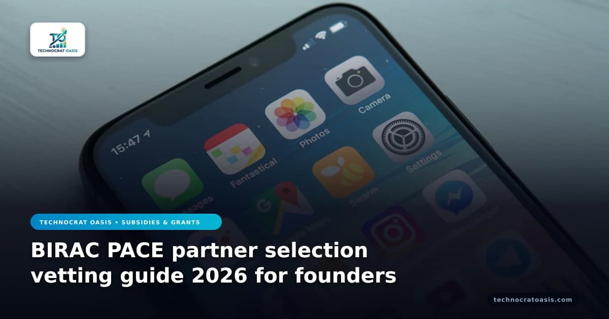 BIRAC PACE partner selection vetting guide 2026 for founders