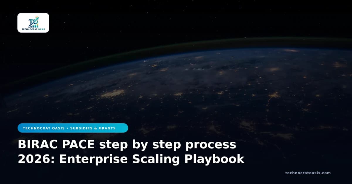 BIRAC PACE step by step process 2026: Enterprise Scaling Playbook
