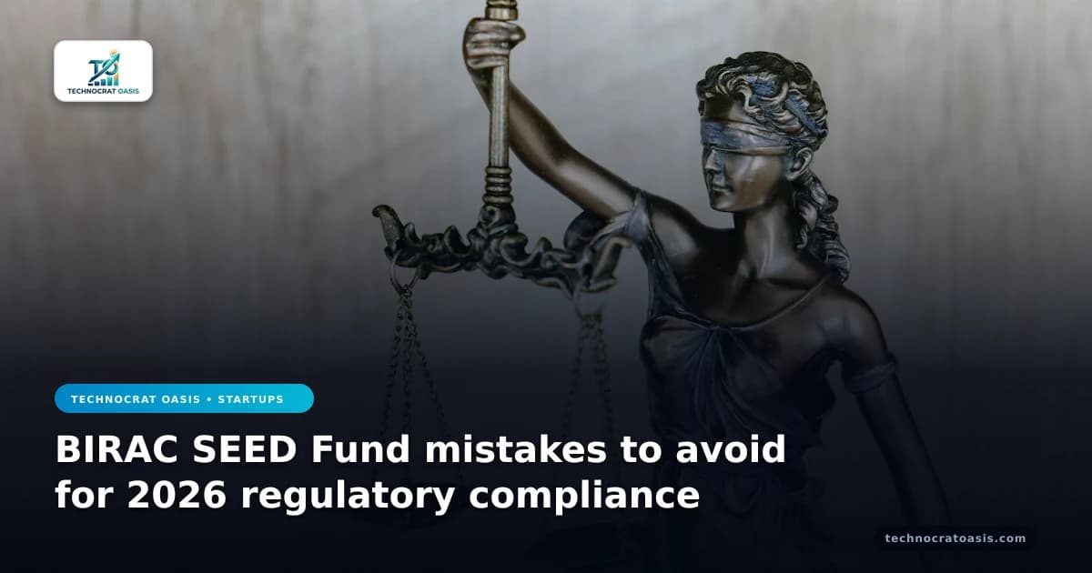 BIRAC SEED Fund mistakes to avoid for 2026 regulatory compliance
