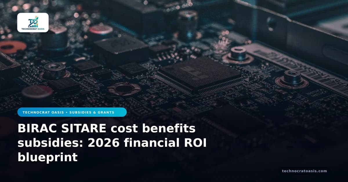 BIRAC SITARE cost benefits subsidies: 2026 financial ROI blueprint