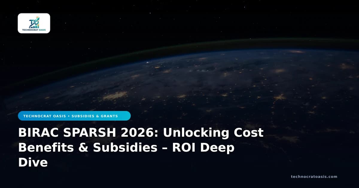BIRAC SPARSH 2026: Unlocking Cost Benefits & Subsidies – ROI Deep Dive