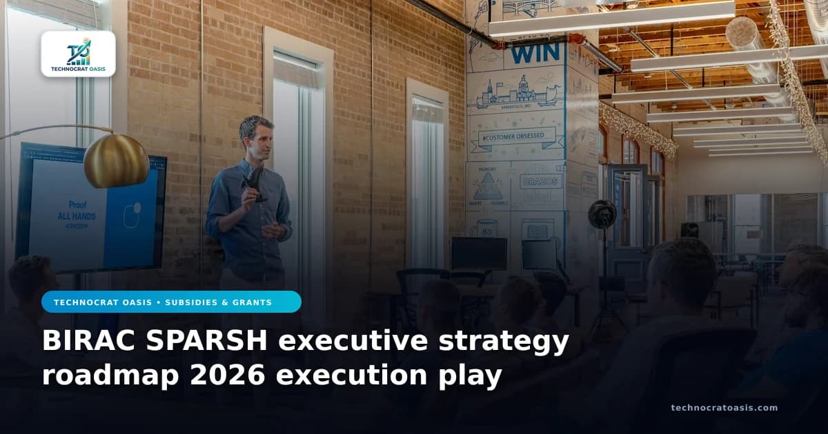 BIRAC SPARSH executive strategy roadmap 2026 execution play