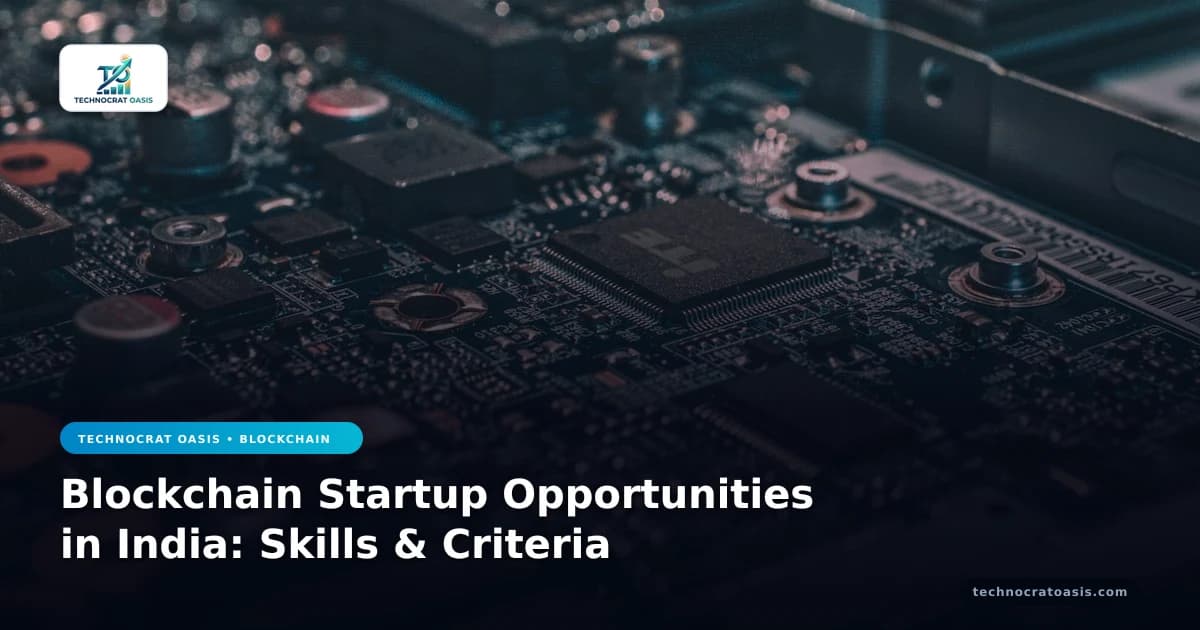 Blockchain Startup Opportunities in India: Skills & Criteria