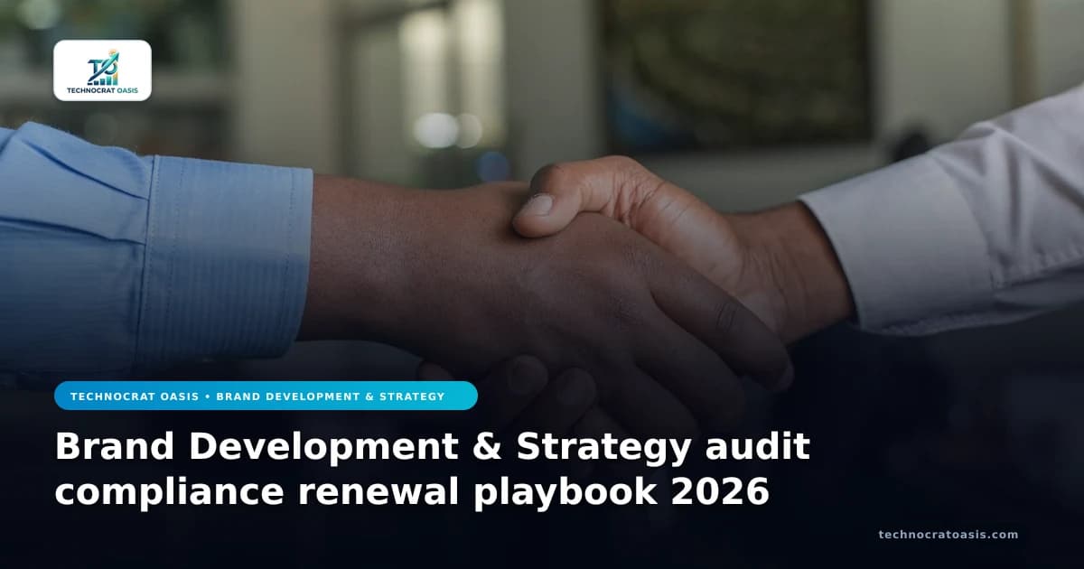 Brand Development & Strategy audit compliance renewal playbook 2026