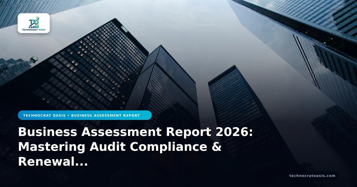 Business Assessment Report 2026: Mastering Audit Compliance & Renewal Strategies
