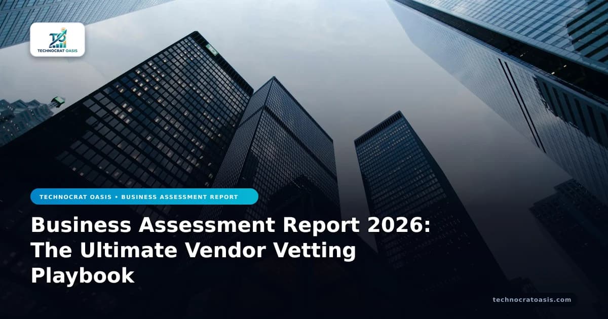 Business Assessment Report 2026: The Ultimate Vendor Vetting Playbook