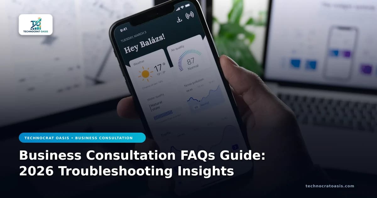 Business Consultation FAQs Guide: 2026 Troubleshooting Insights