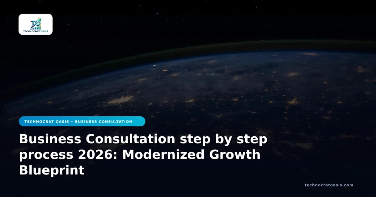 Business Consultation step by step process 2026: Modernized Growth Blueprint