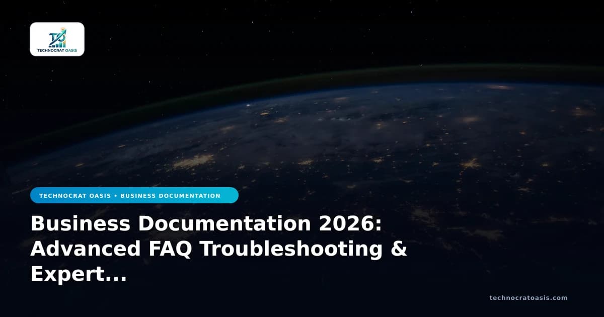 Business Documentation 2026: Advanced FAQ Troubleshooting & Expert Solutions