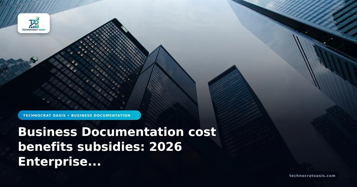 Business Documentation cost benefits subsidies: 2026 Enterprise ROI