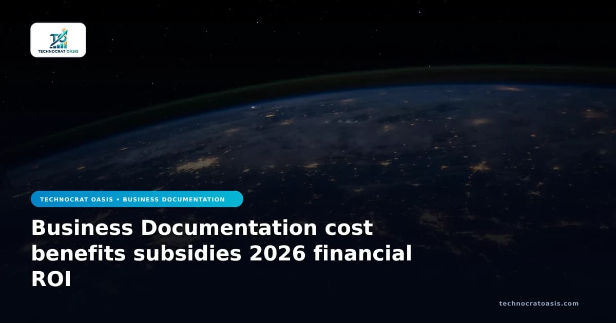 Business Documentation cost benefits subsidies 2026 financial ROI