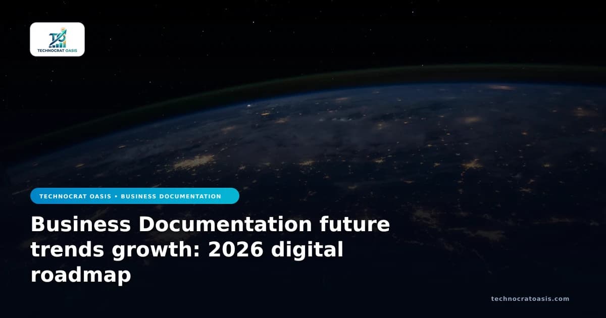 Business Documentation future trends growth: 2026 digital roadmap