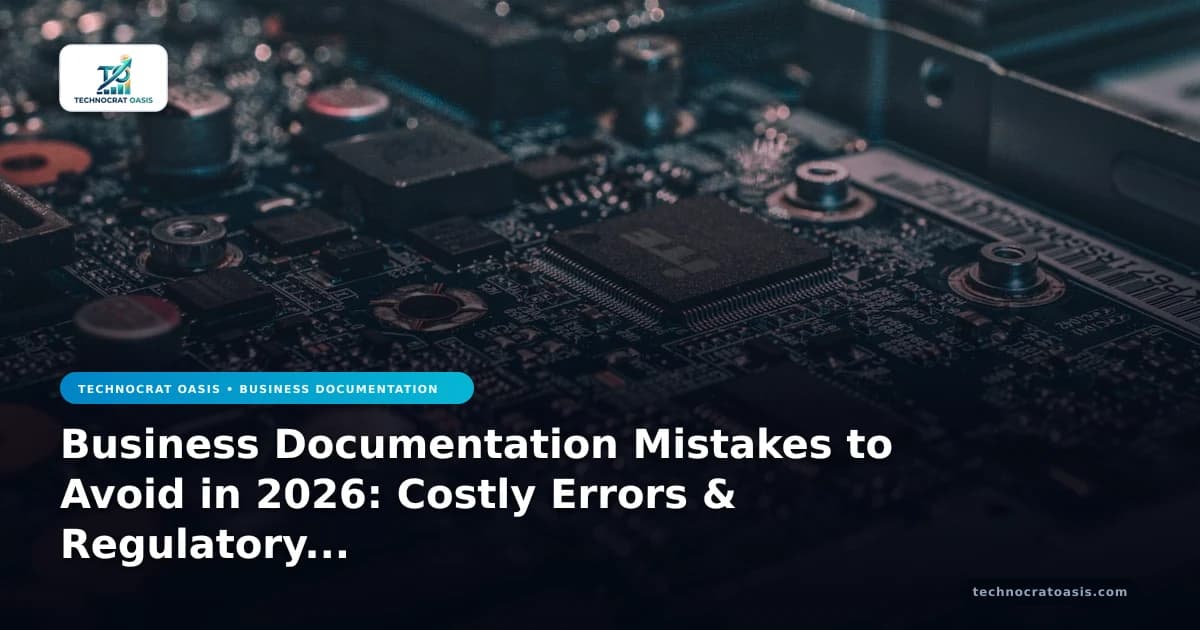 Business Documentation Mistakes to Avoid in 2026: Costly Errors & Regulatory Risks