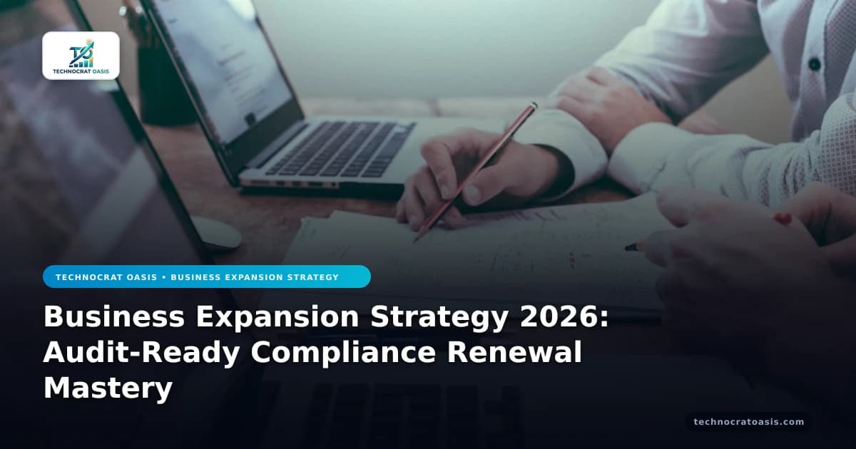 Business Expansion Strategy 2026: Audit-Ready Compliance Renewal Mastery