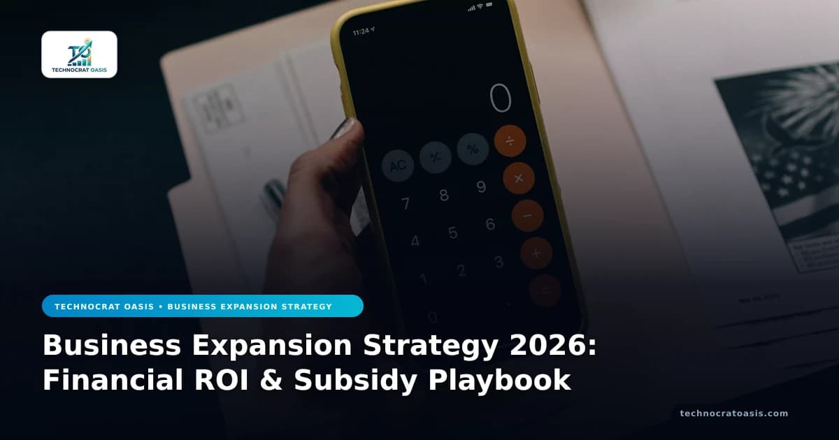 Business Expansion Strategy 2026: Financial ROI & Subsidy Playbook