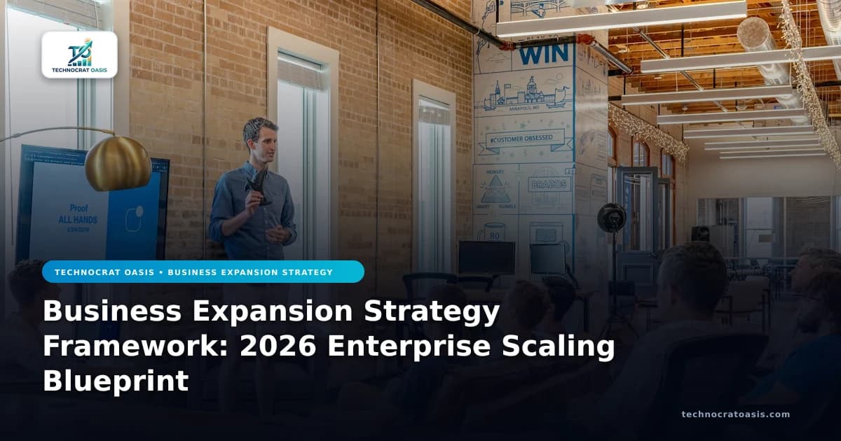 Business Expansion Strategy Framework: 2026 Enterprise Scaling Blueprint